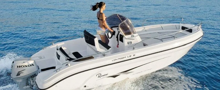 Explore Novi Vinodolski on a 5.3m Rental Motor Boat Voyager 18 S