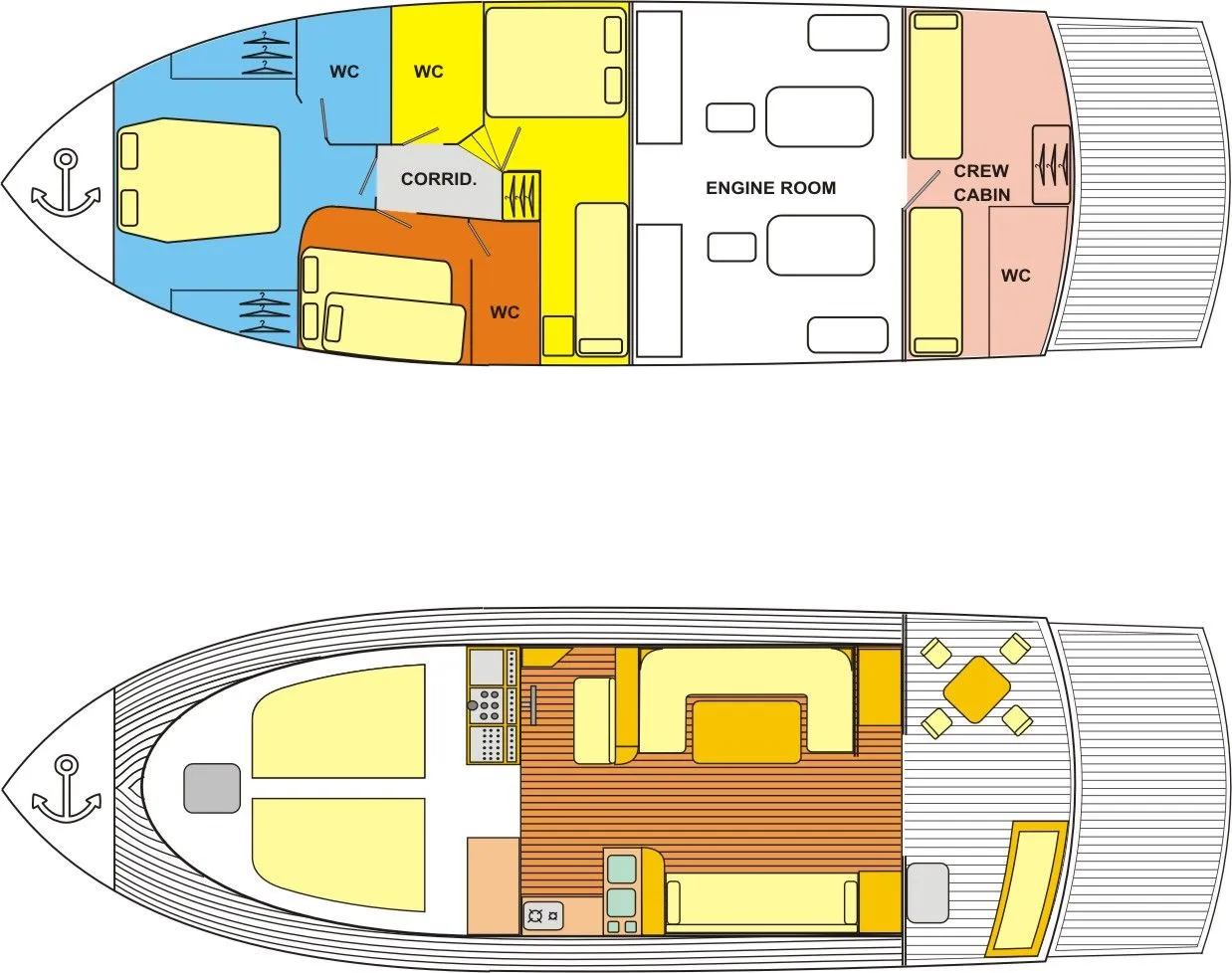 Charter a 15.7m Motor Yacht Wave Runner 50 in Athens