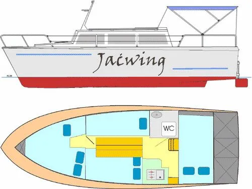 8.2m Ruciane-Nida 2 Cabin House Boat Hire