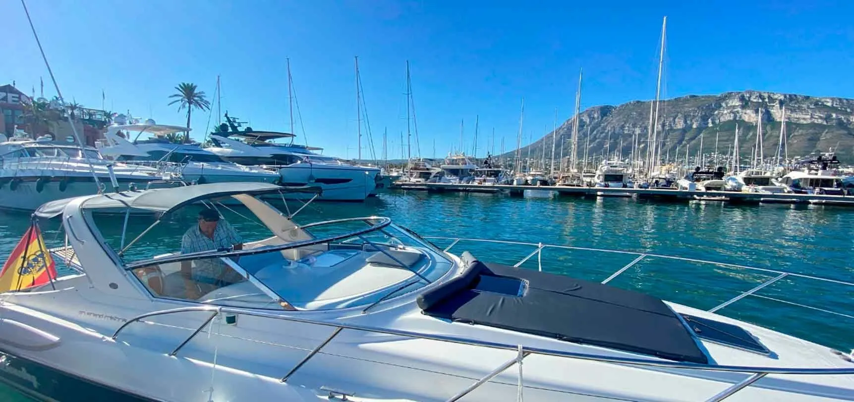 Rent a 11.7m Windy 37 Grand Mistral Motor Yacht in Denia