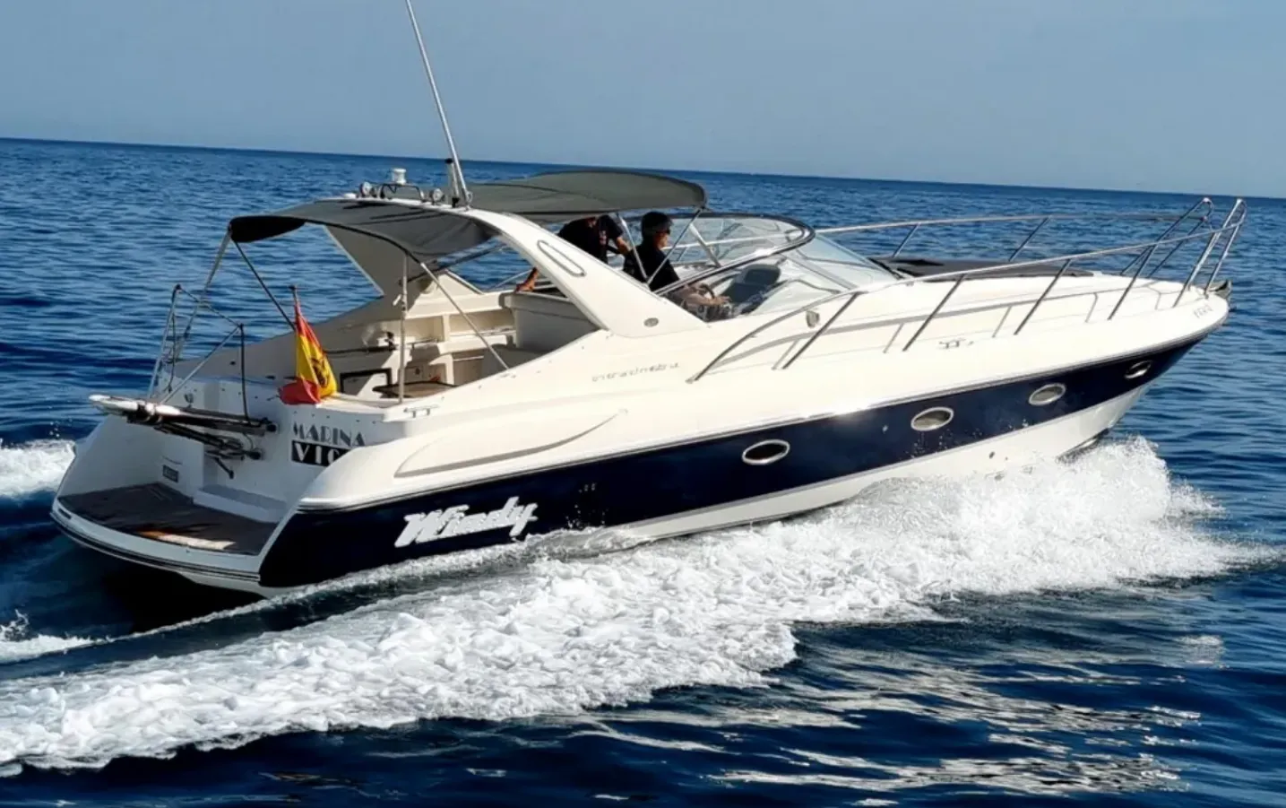 Rent a 11.7m Windy 37 Grand Mistral Motor Yacht in Denia