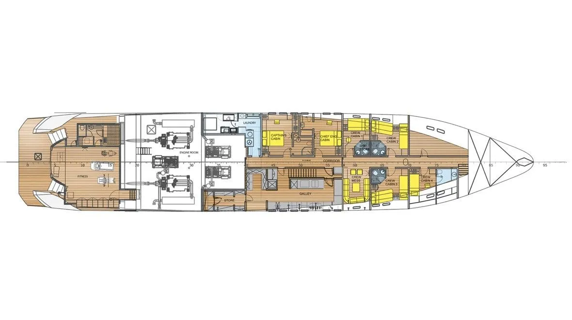 50m Saint-Laurent-du-Var Motor Yacht Hire