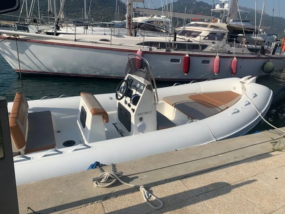 Explore Propriano on a 6.6m Rental Motor Boat Zodiac Medline 660